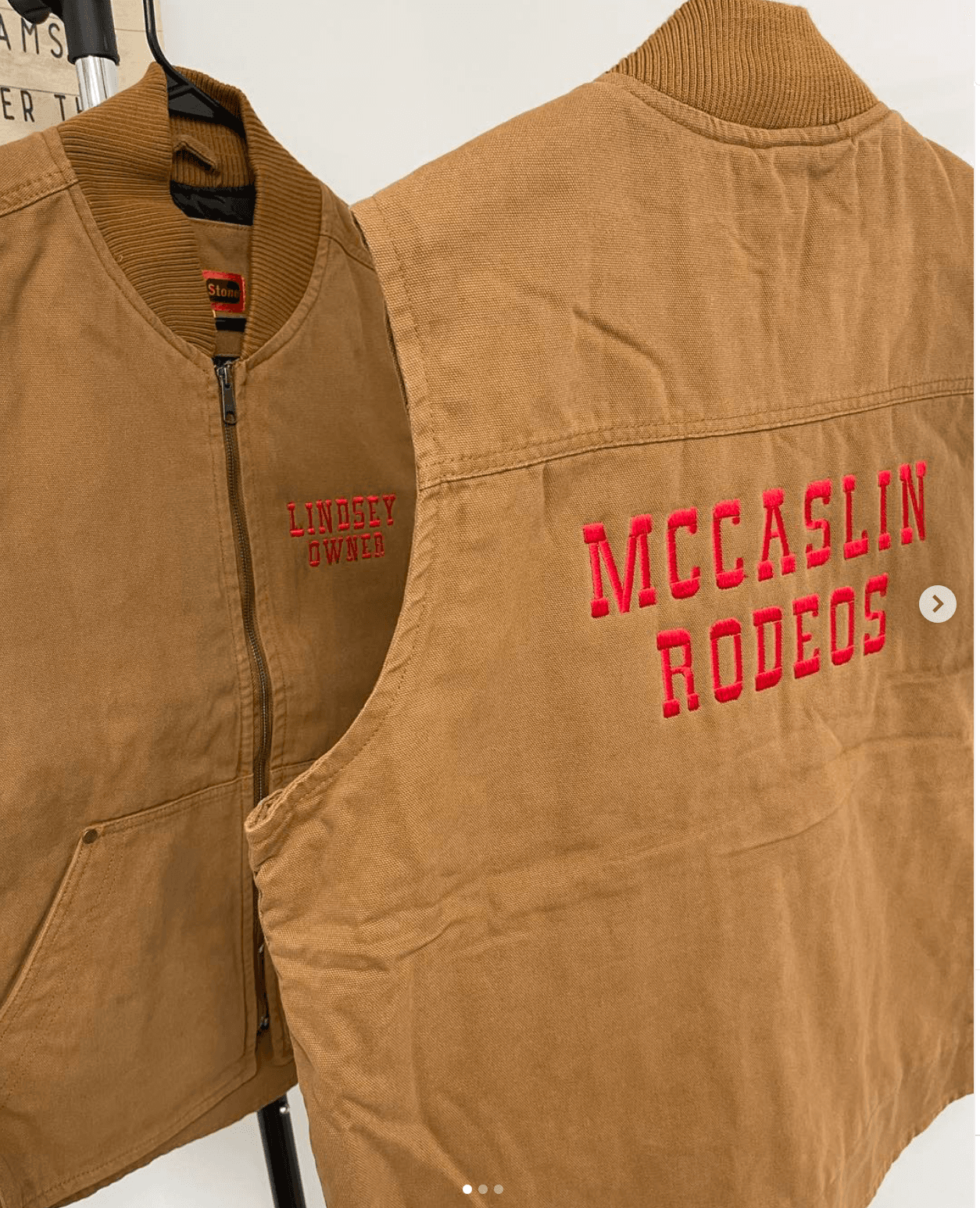 Promotional apparel for McCalisin Rodeo