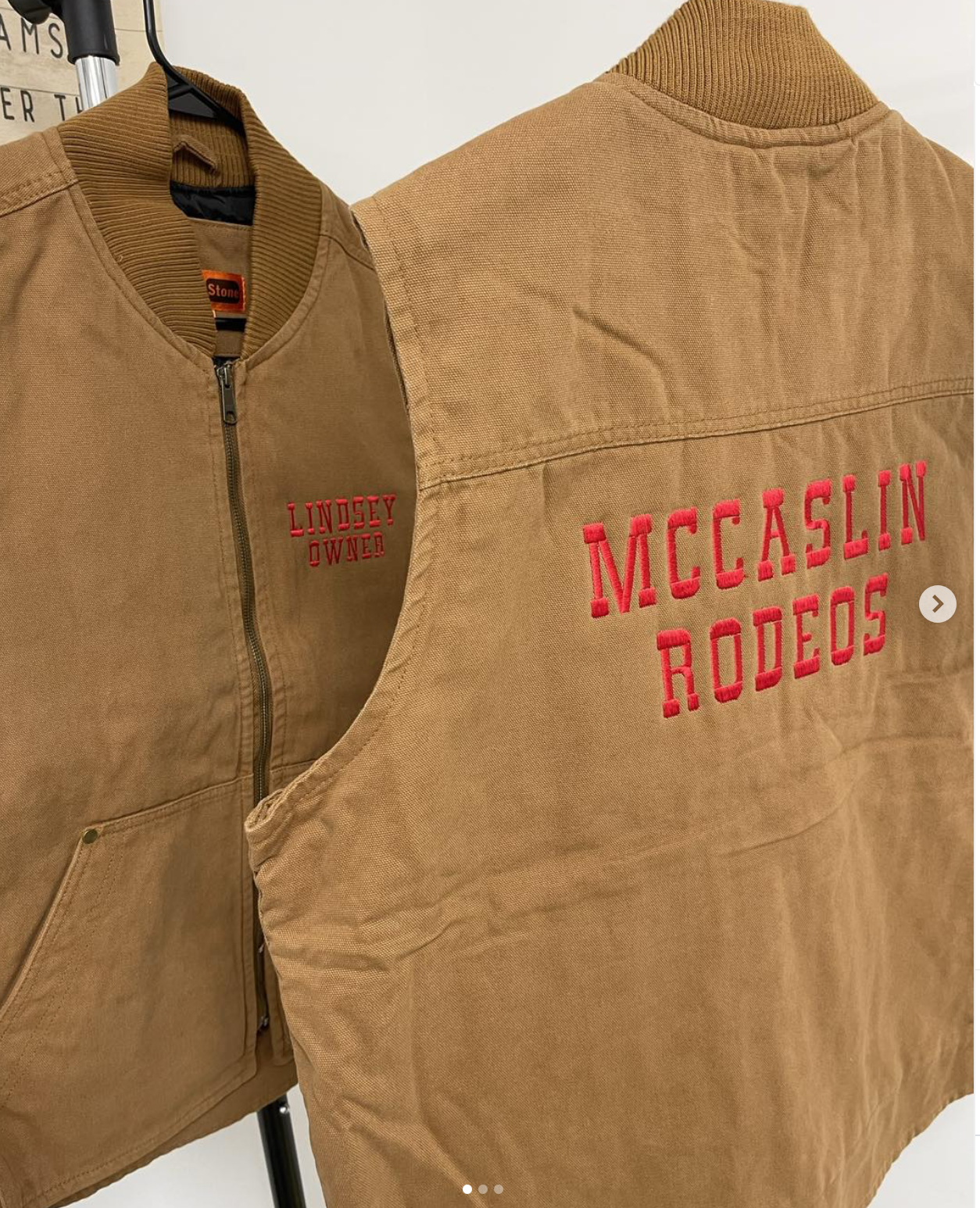 Custom apparel for McCalisin Rodeo